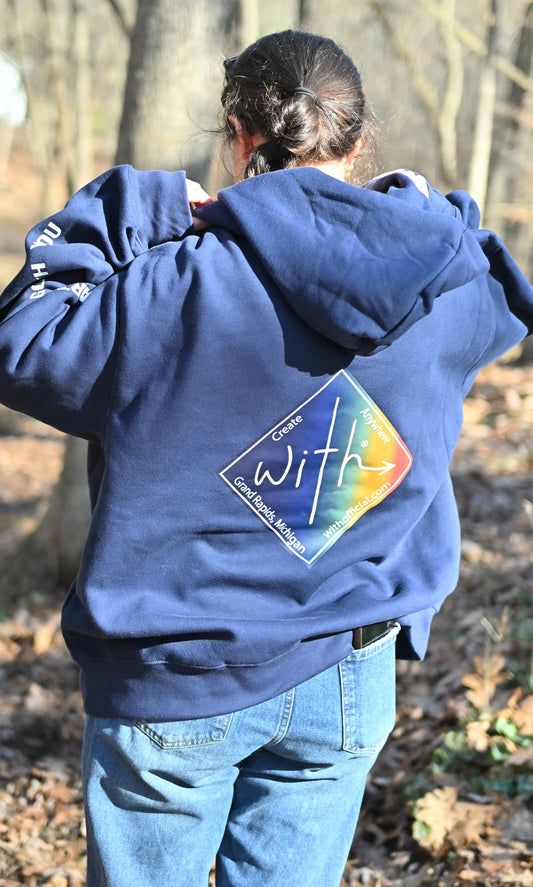 With® Navy Sunrise Hoodie