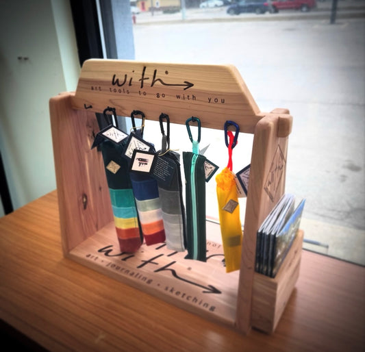 Handmade Cedar Product Display - Small (Charge)